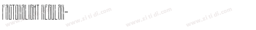 FactorALight Regular字体转换 FactorALight Regular字体转换